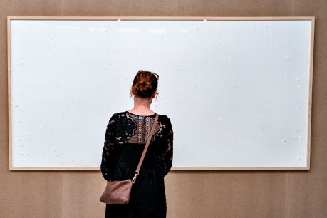 Artist shocks museum with costly blank canvas