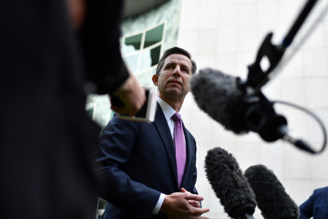 Cabinet minister Simon Birmingham has played down the EU's move to push back trade negotiations.