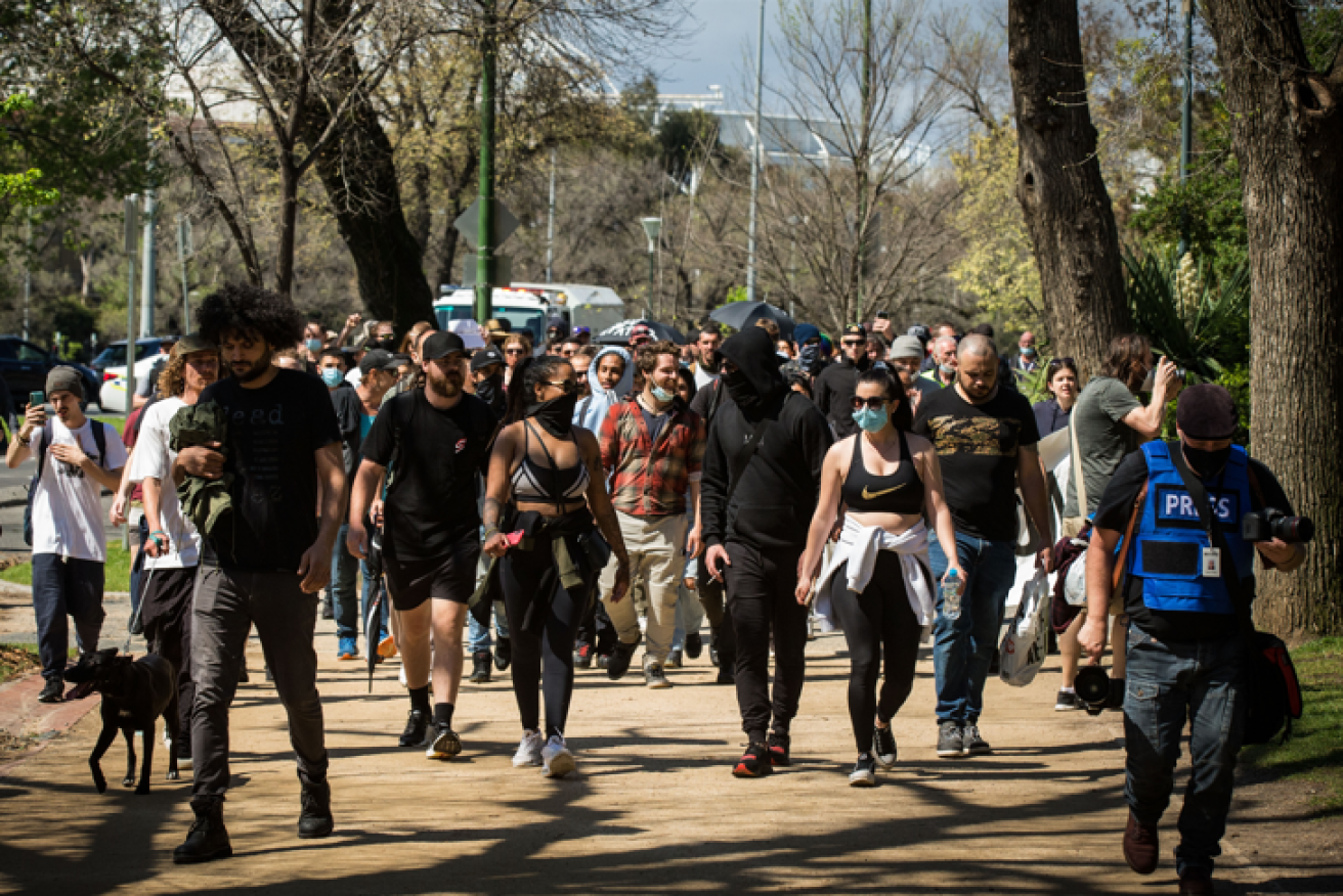 Summoned to the Botanical Gardens by coded text messages, protesters found the police were waiting for them. 