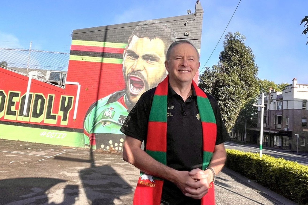 Labor leader Anthony Albanese is a life-long Souths fan.