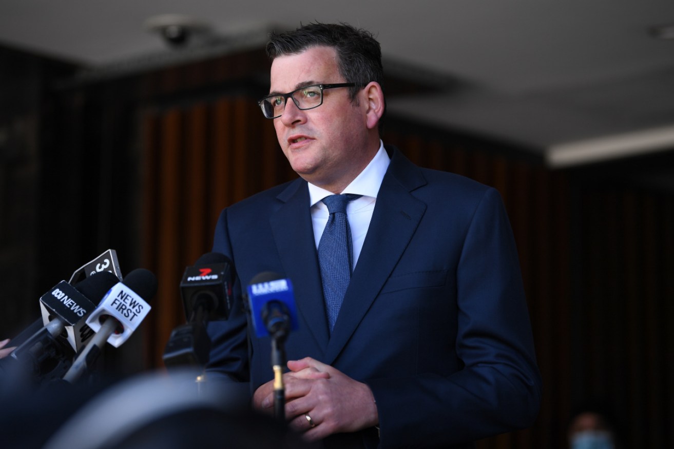 Daniel Andrews says COVID-19 case numbers are still too high to reopen sooner.