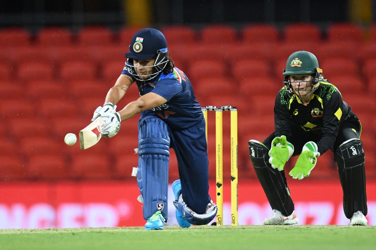 Rain has washed out the opening women's T20 match between Australia and India on the Gold Coast.