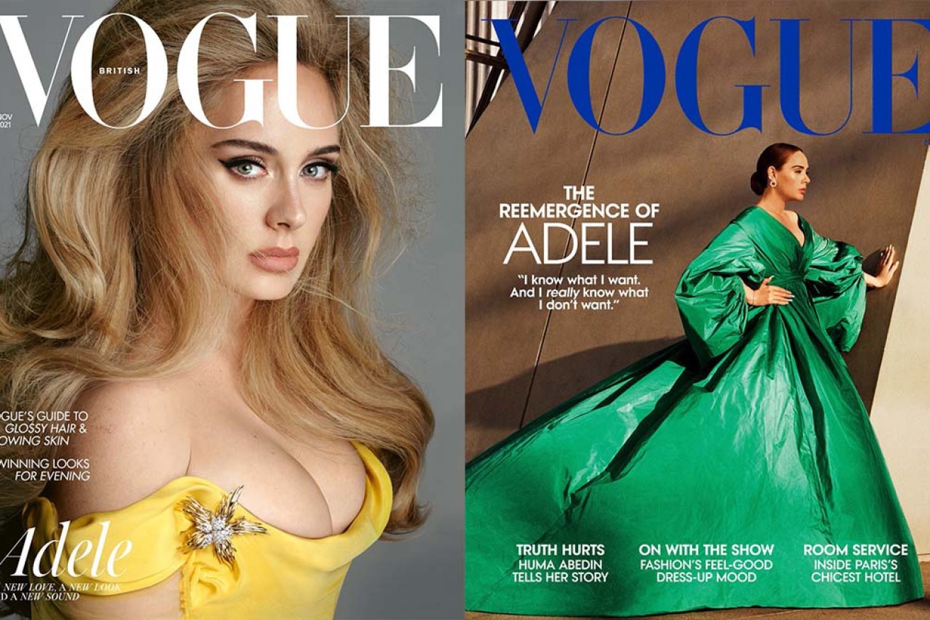 Adele has made the November cover for both Vogue and British Vogue.