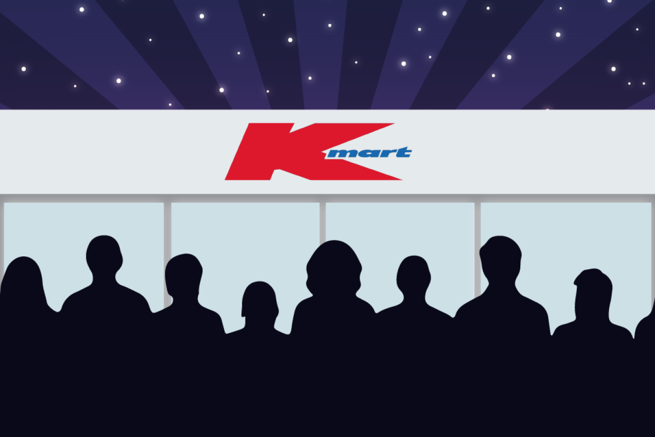 Customers rushed Kmart as soon as restrictions allowed.