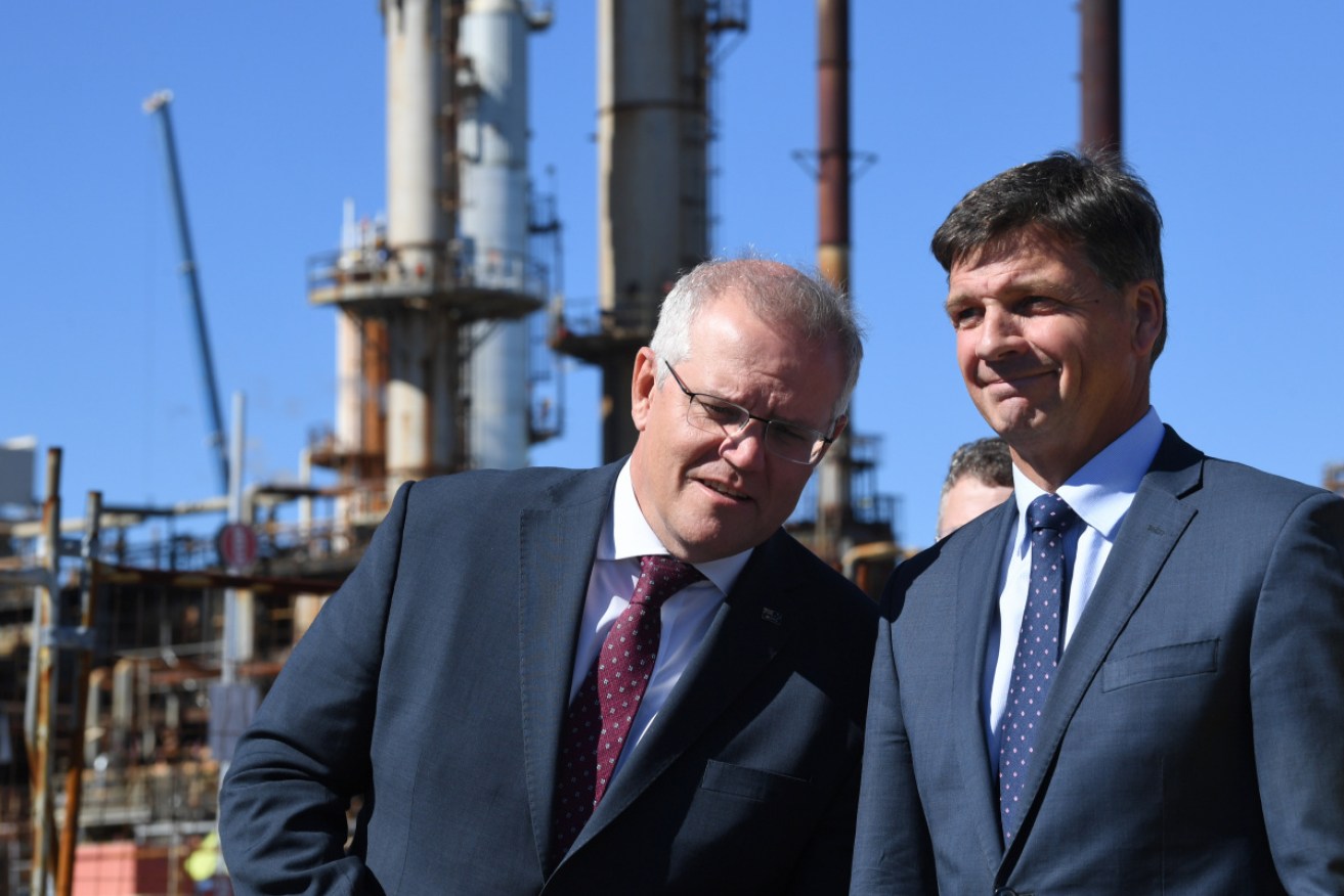 Scott Morrison and Energy Minister Angus Taylor are staring down the barrel of carbon prices whether they like it or not. 