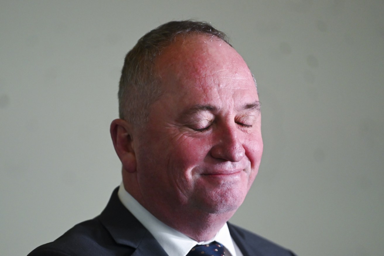 Deputy Prime Minister Barnaby Joyce swears he isn't bothered by a senator's defection so close to an election.
