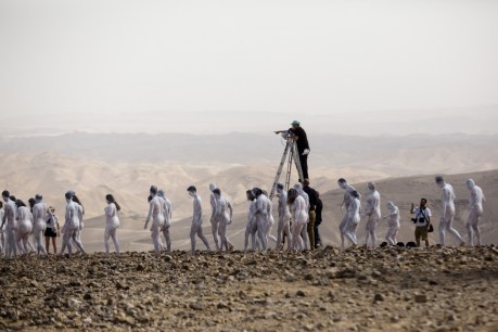 Nude photoshoot highlights plight of Dead Sea
