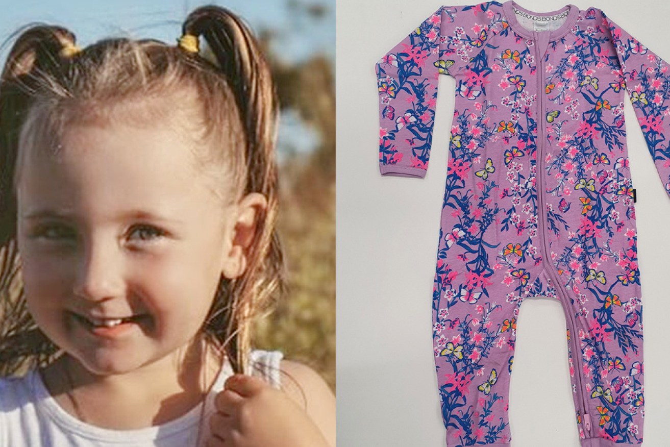 Four-year-old Cleo Smith vanished on Saturday night. She was last seen wearing a pink sleepsuit. 
