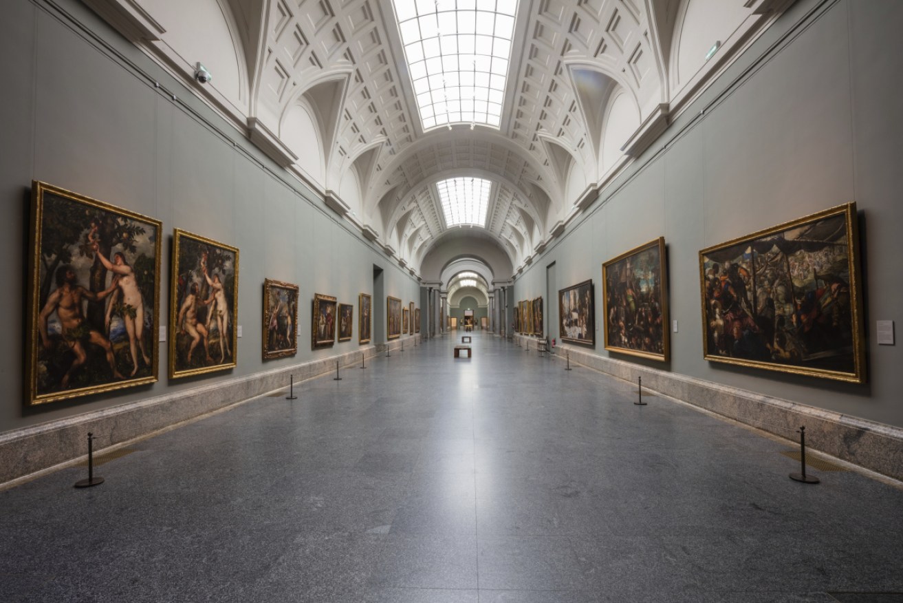 Survivors of a canola oil poisoning in 1981 have occupied Madrid's El Prado museum in protest. 