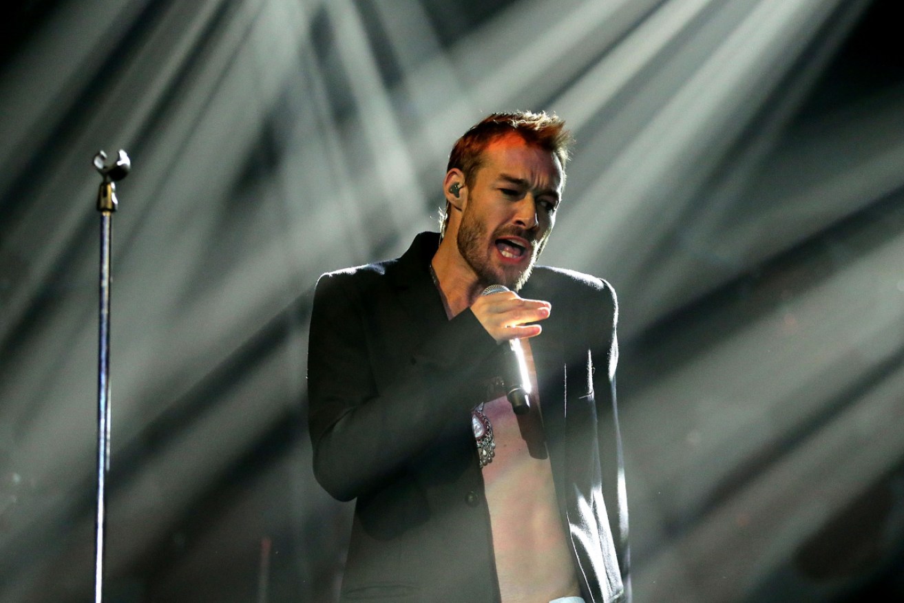 In one of his last performances, Daniel Johns at the 2015 APRA Music Awards at Carriageworks in Sydney.