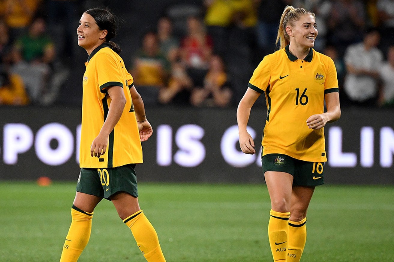 Remy Siemsen is contemplating a bright future after her international debut for the Matildas. 