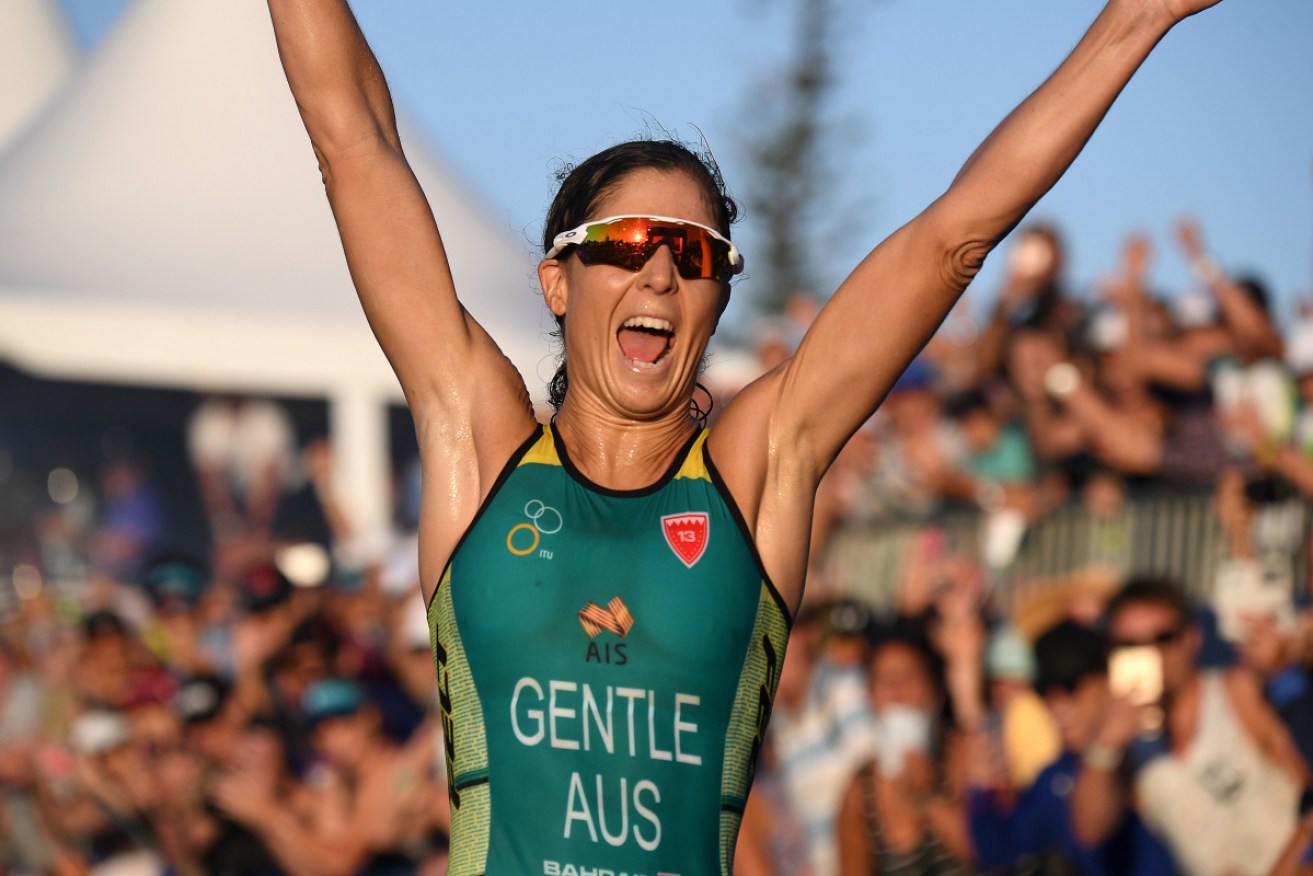 Triathlon star Ashleigh Gentle is supporting a tech study of mental health benefits of exercise.