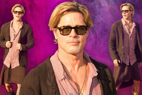 All hail Brad Pitt’s skirt, male style’s new frontier