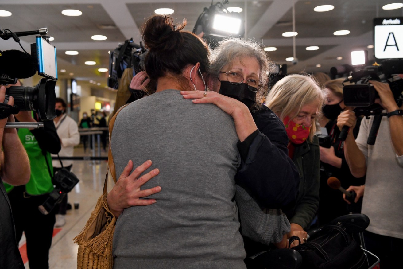 Planes flew into Sydney on Monday nearly 600 days after Australia closed its international borders.