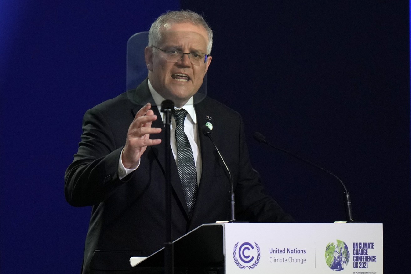 It will be scientists, not politicians, who solve climate change, Scott Morrison has told COP26.