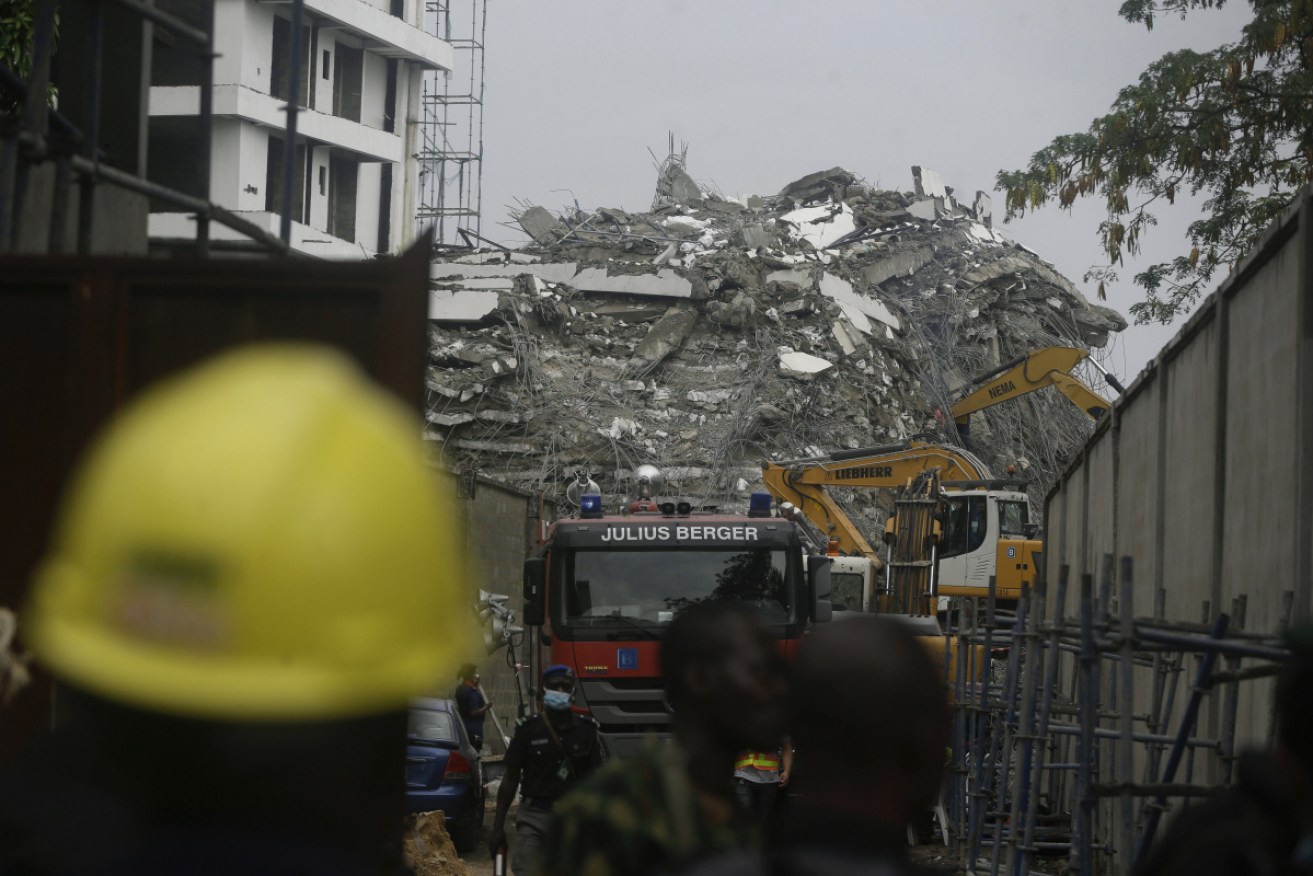 At least 16 people are dead after an apartment building under construction collapsed in Nigeria.