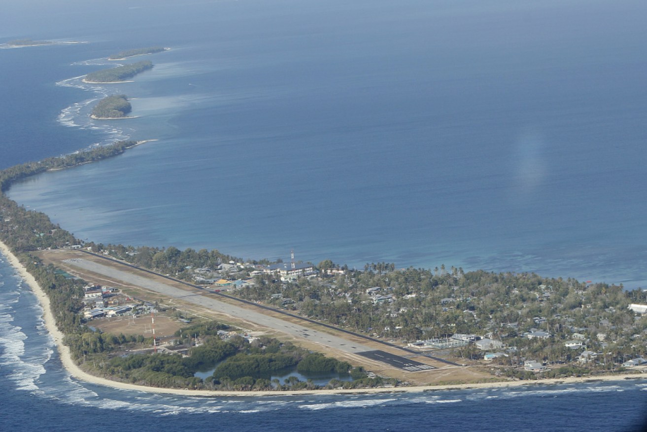 Leaders of low-lying Pacific nations like Tuvalu take issue with Australia over climate change. 