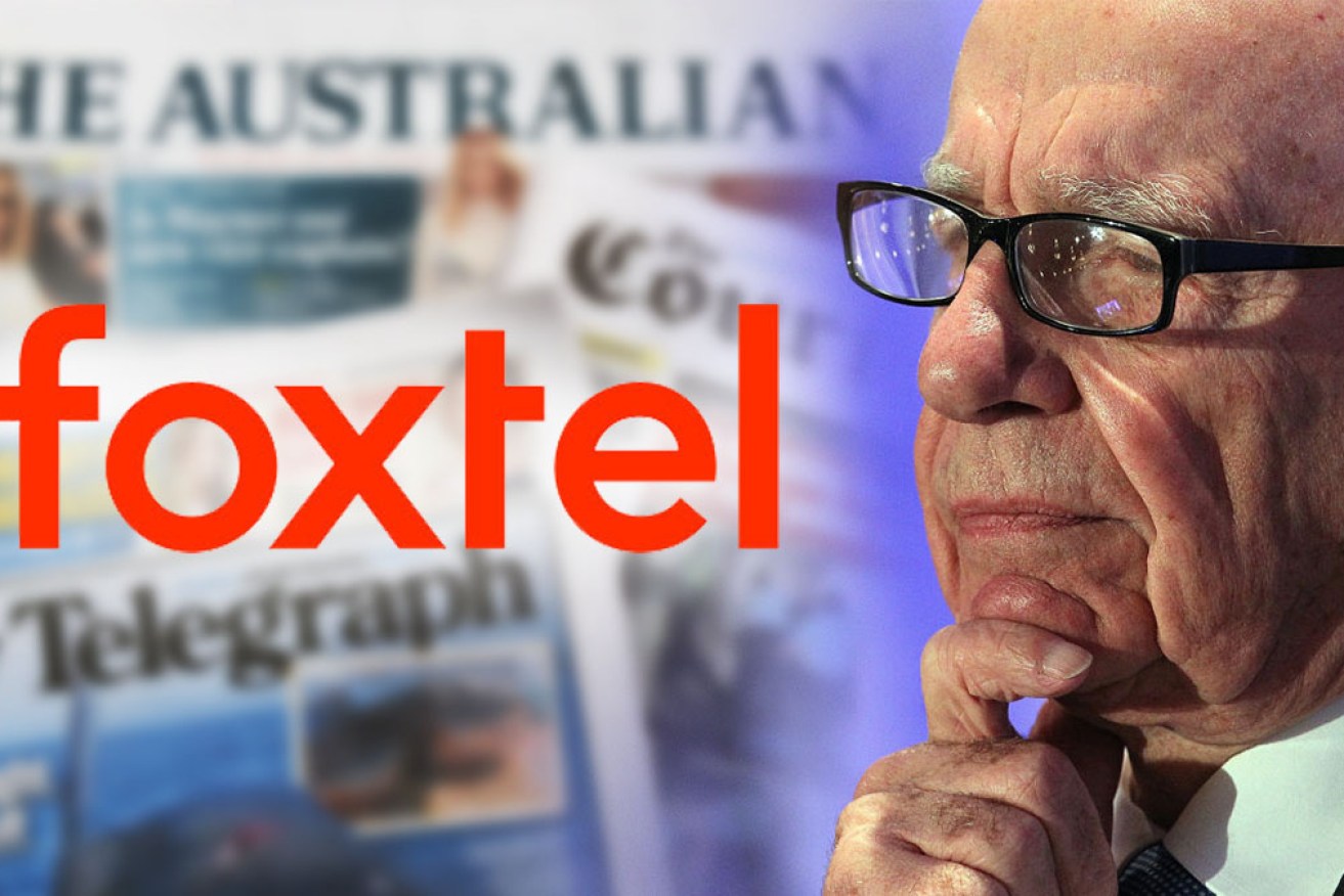 Rupert Murdoch is pondering the float of Foxtel.