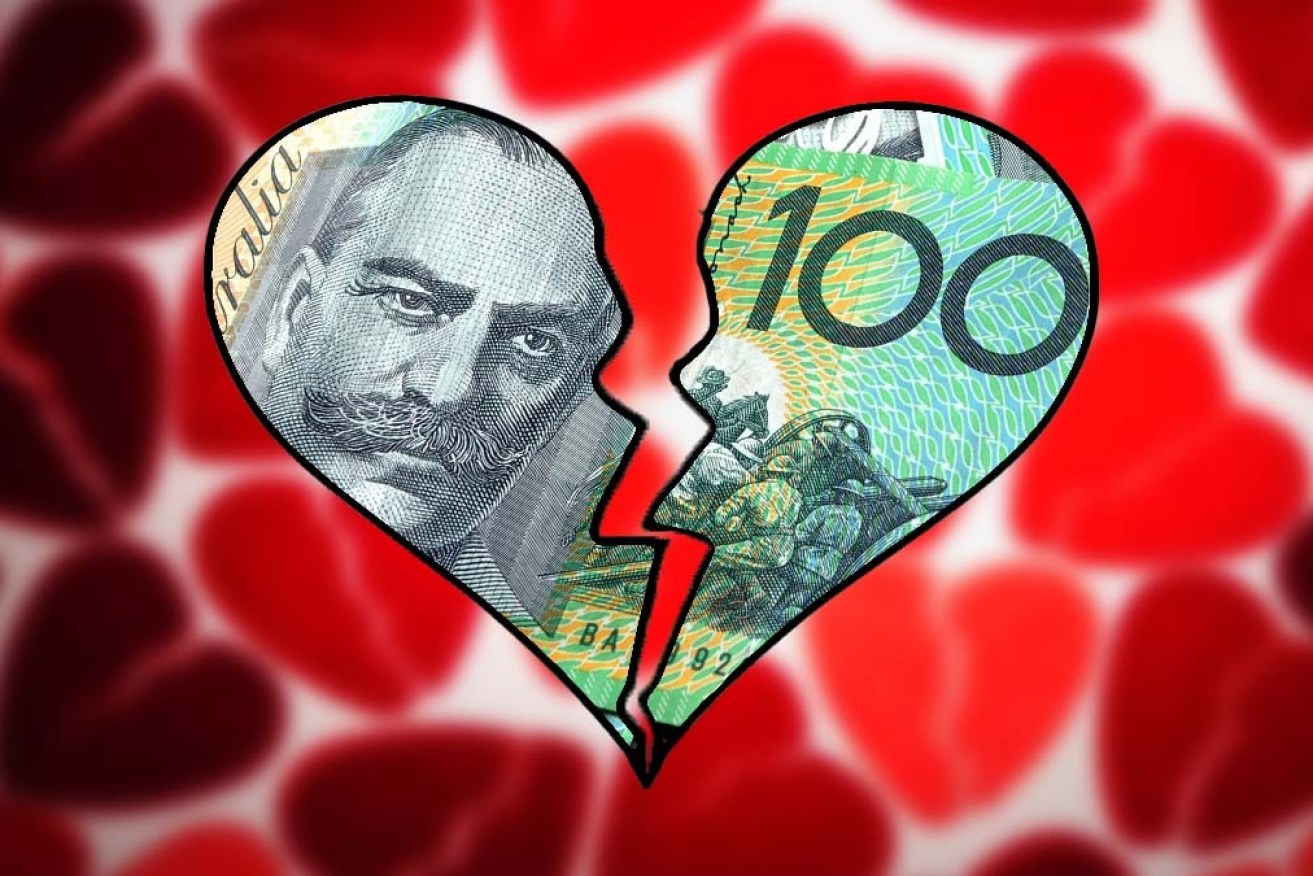 Different financial goals could lead to heartbreak for Australian couples.
