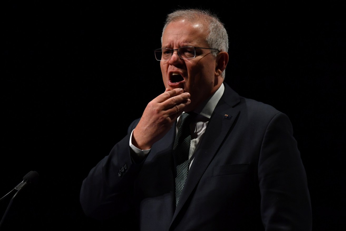 Scott Morrison in Melbourne on Wednesday.