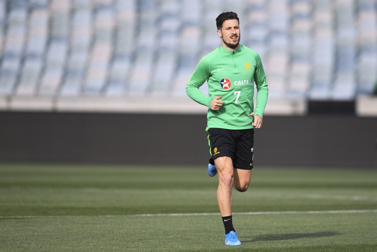 Mathew Leckie is eager to get back on the field and represent Australia against Saudi Arabia.