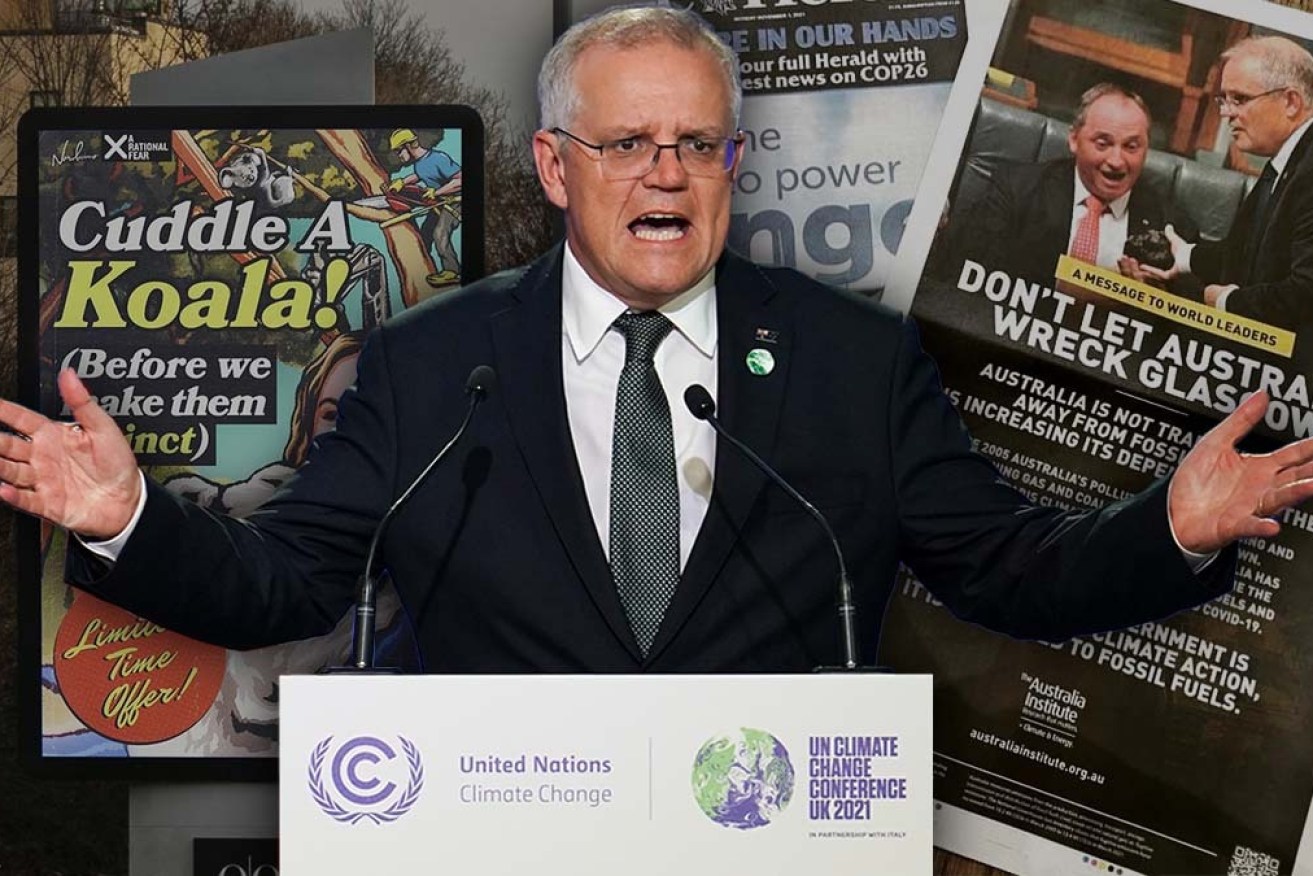 Scott Morrison copped plenty of flak at the COP26 climate summit in Glasgow.