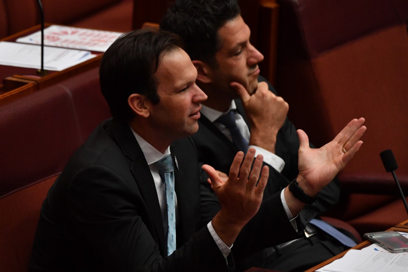 Senator Antic (right) with Coalition colleague Senator Matt Canavan.