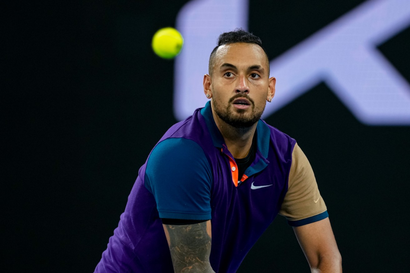Kyrgios is a godsend to the tournament, bringing the infuriating, raised and dashed hopes, and dabs of genius. Photo: Getty