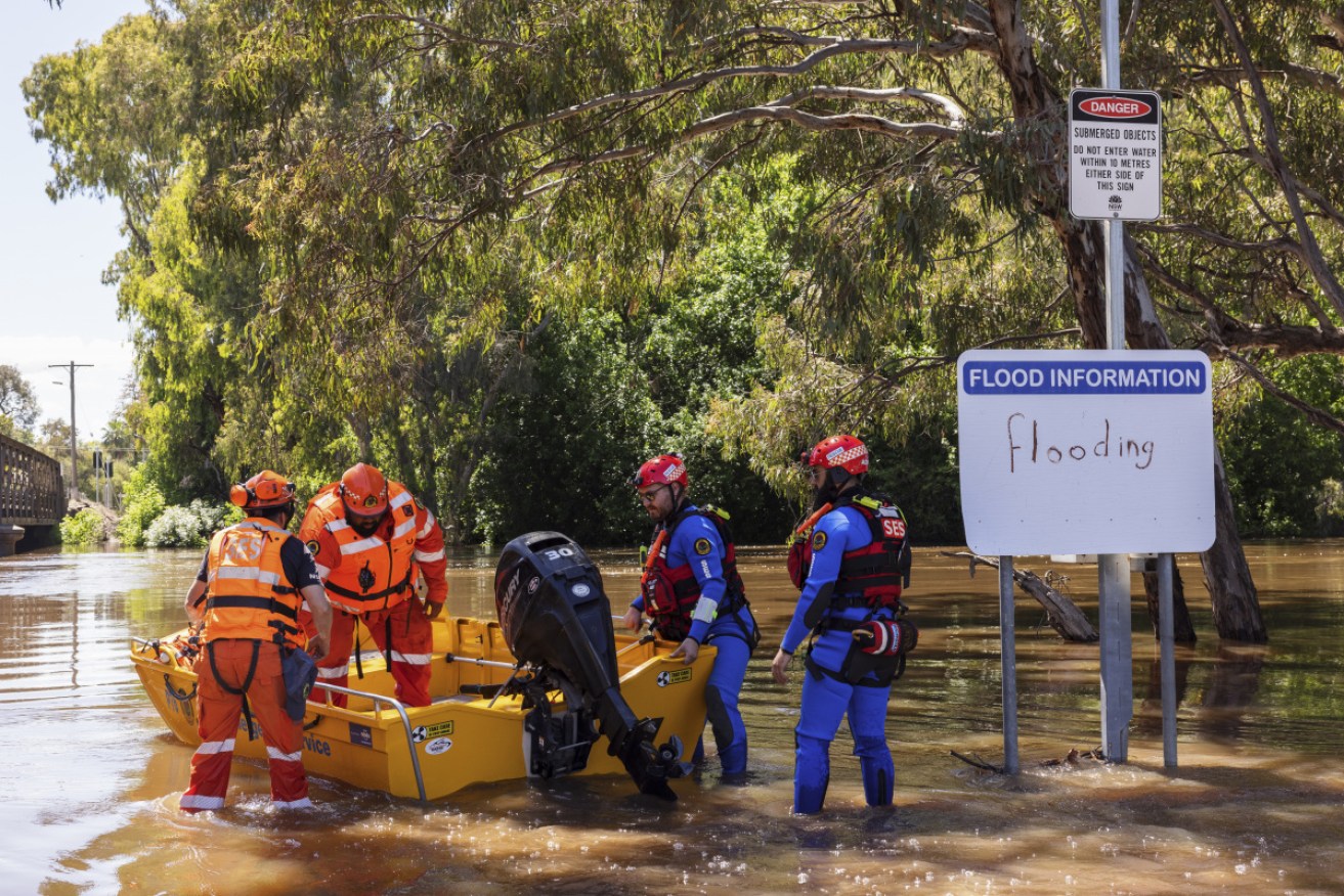 The NSW premier will visit the regional town of Forbes where flood waters are still slowly rising.