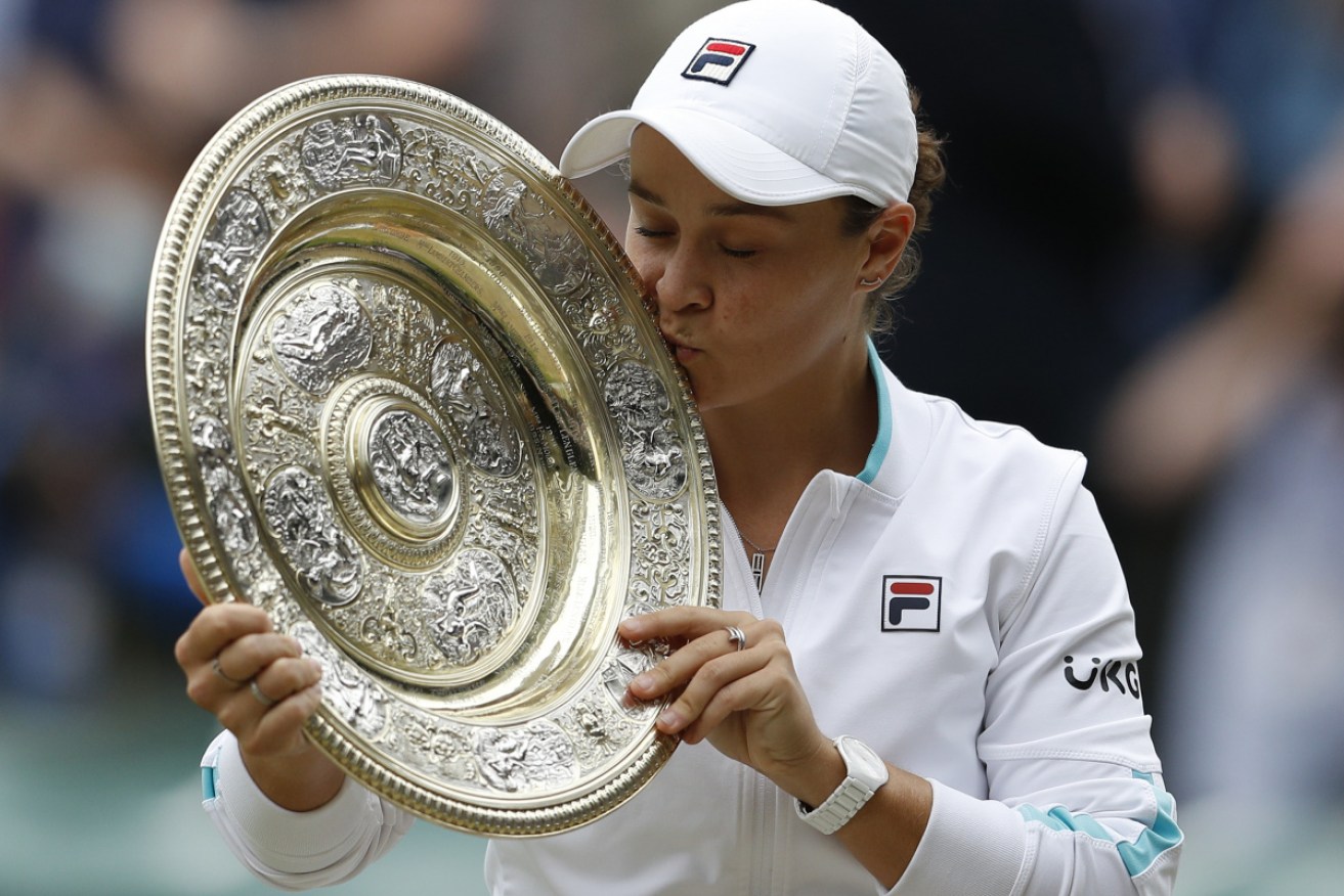 Australian Wimbledon winner Ash Barty has been voted WTA player of the year.