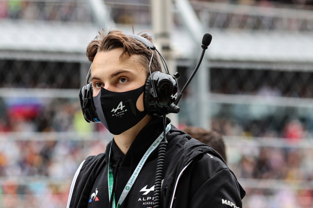 Australia’s Oscar Piastri on the grid at the Russian Grand Prix in Sochi Autodrom, Sochi in September.