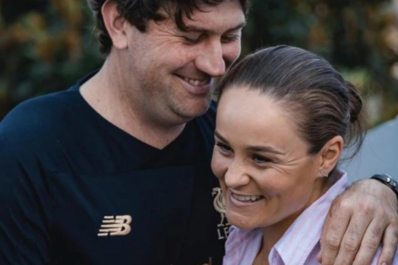 Ash Barty and Garry Kissick celebrated their engagement with sweet Instagram posts.