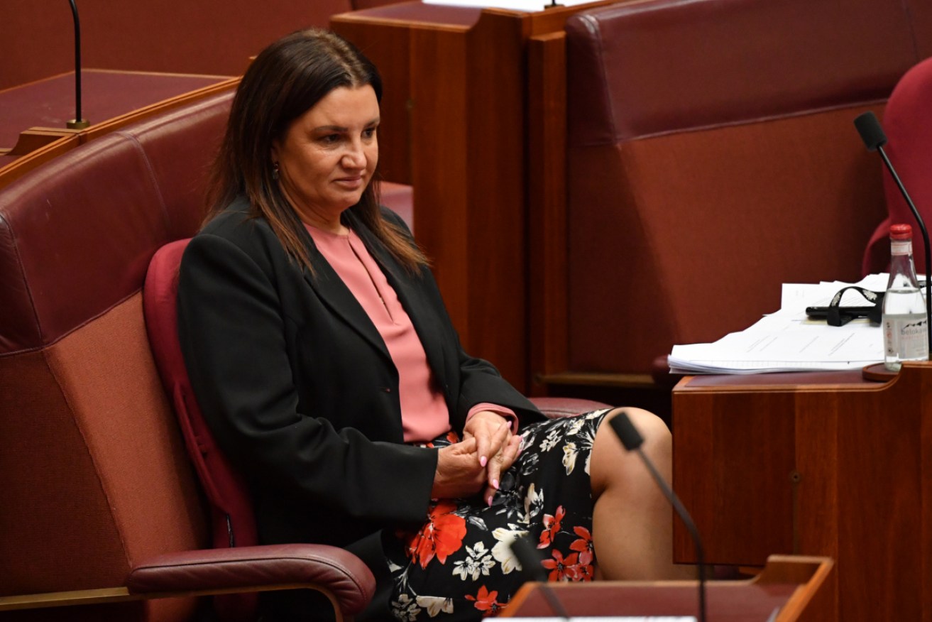 Senator Jacqui Lambie remains concerned about her safety after being threatened by anti-vaxxers.