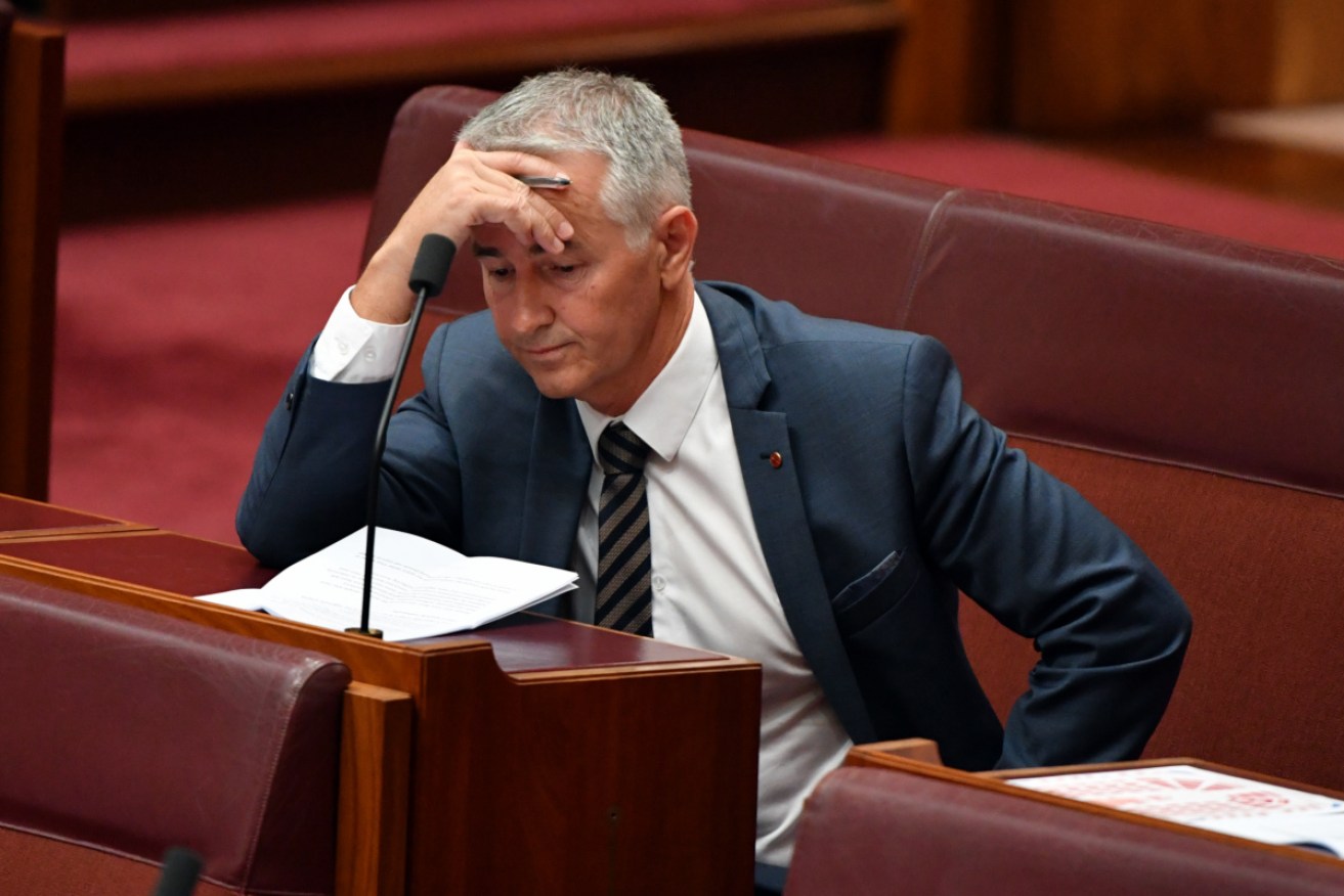 Senator Gerrard Rennick didn't show up for a vote on suspending an inquiry into the ABC and SBS.