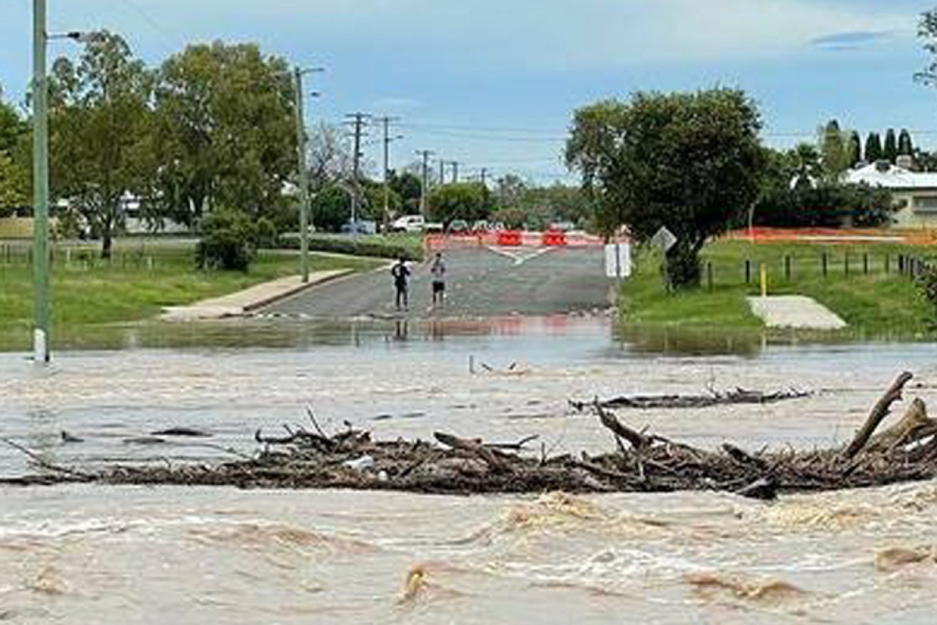 Narrabri, in northern NSW, is one of many towns on flood watch on Friday.