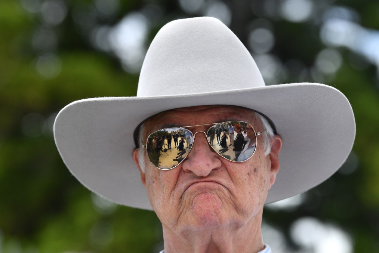 Bob Katter doesn't carry a smartphone so proving his vaccination status is more complicated.