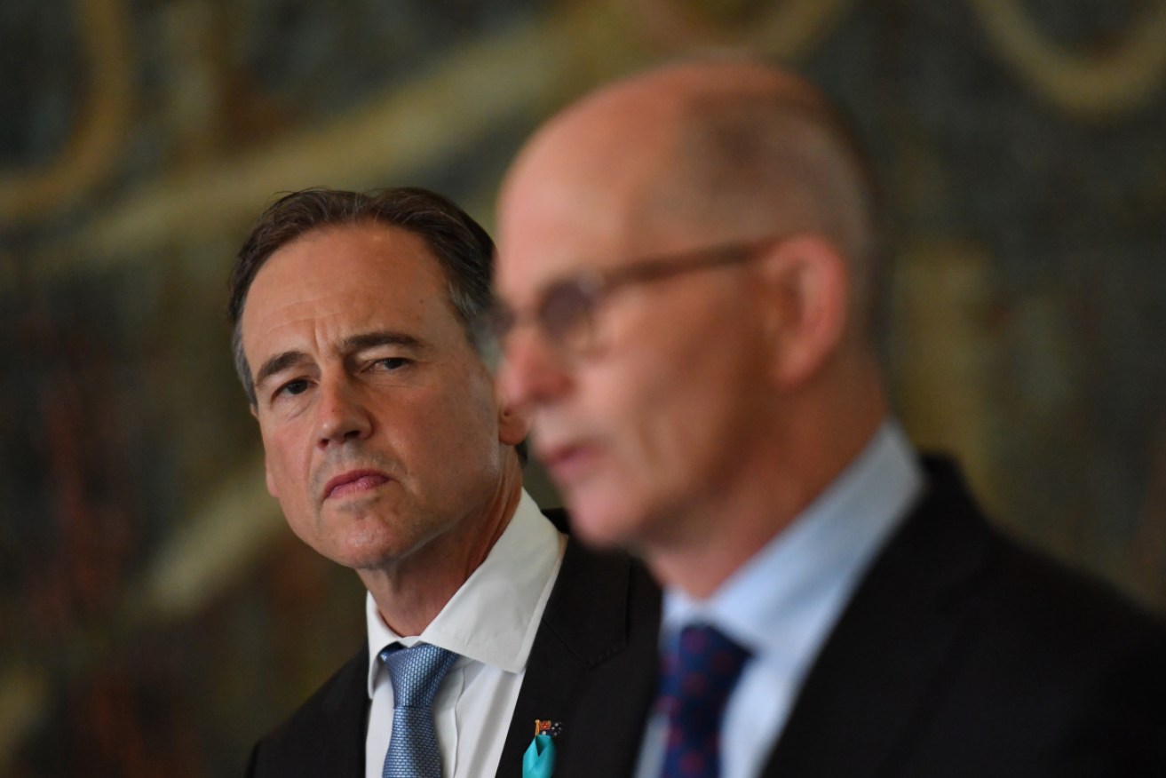 Health Minister Greg Hunt said Australia's COVID booster program was being reviewed.