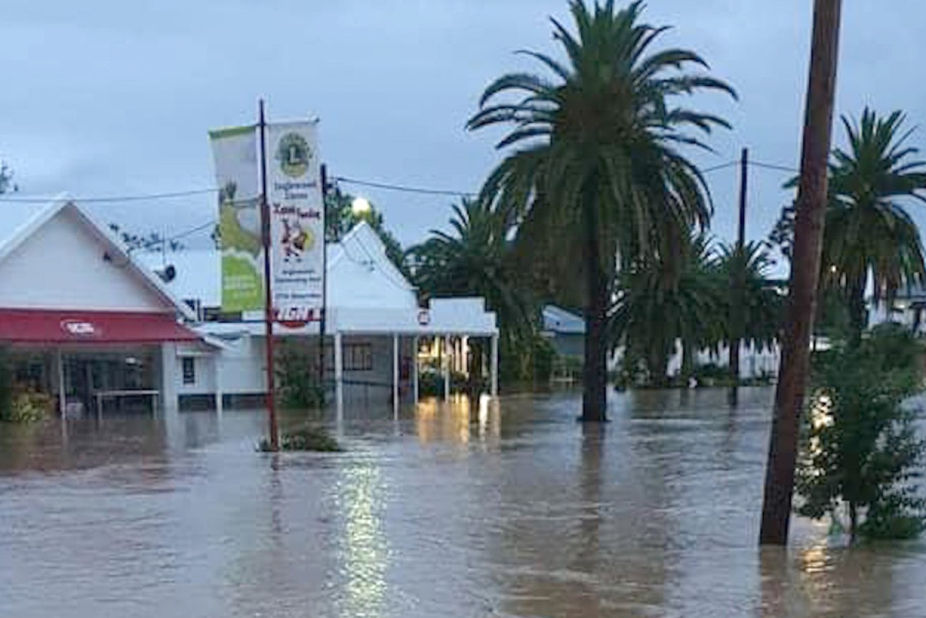 More than 900 people were evacuated when floodwaters rose in Inglewood on Wednesday.
