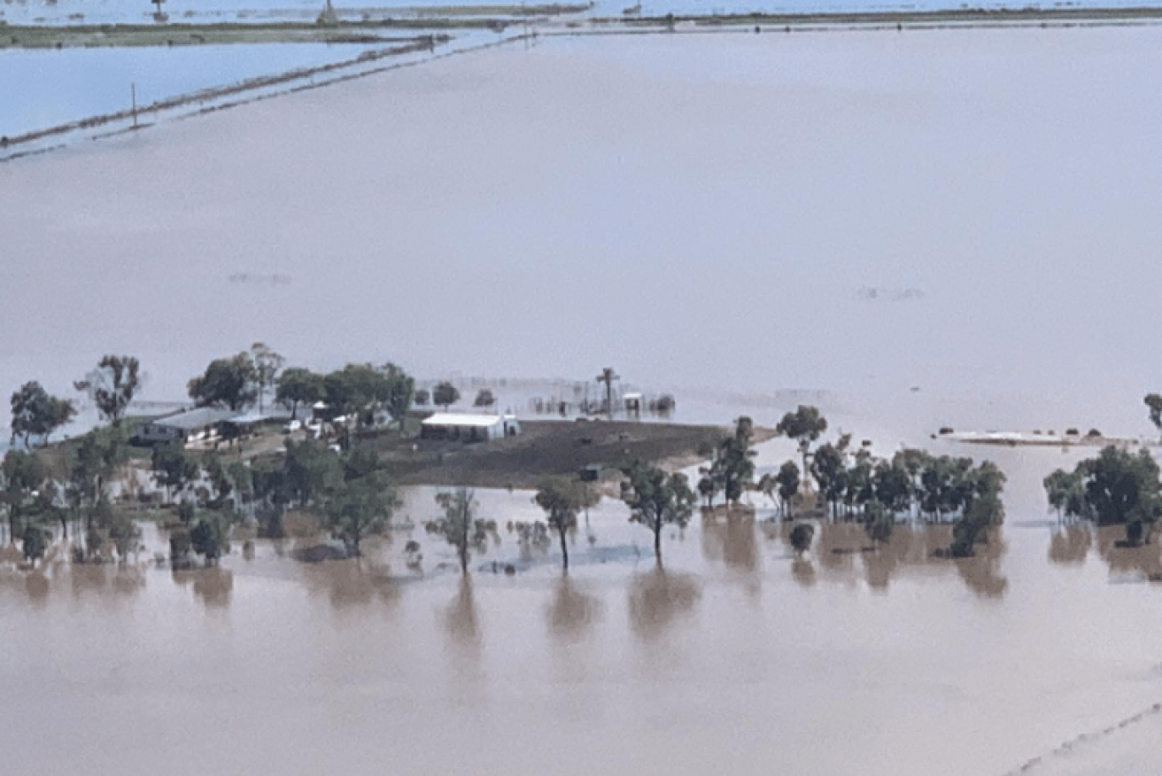 A slight rise in the ground made this property an island of safety in a sea of extreme weather.