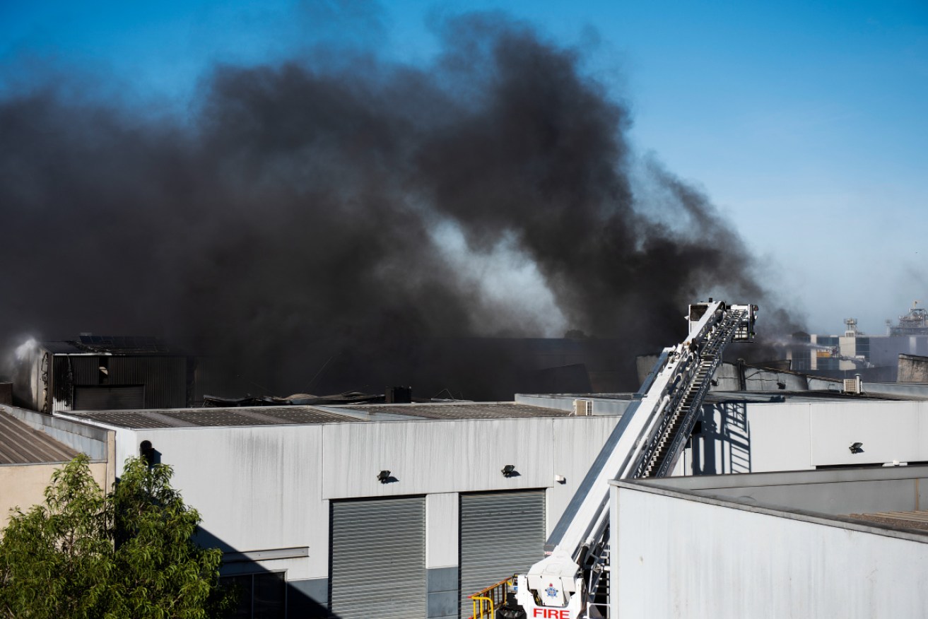A Melbourne factory where tonnes of toxic waste burnt for days in 2019 took two years and $100 million to clean up. <i>Photo: AAP</i>