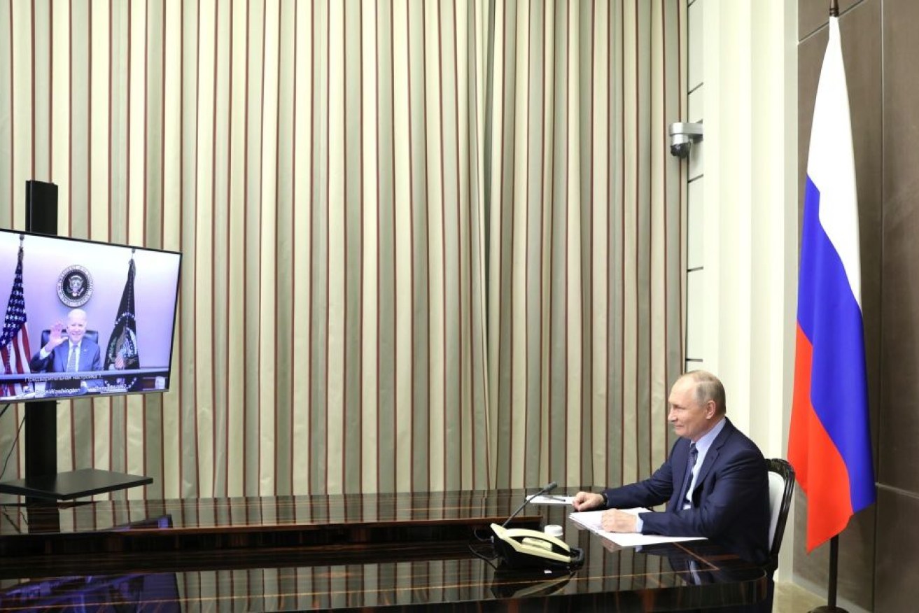 The virtual meeting between Vladimir Putin and Joe Biden appeared to start with a friendly tone, but was set to intensify. 