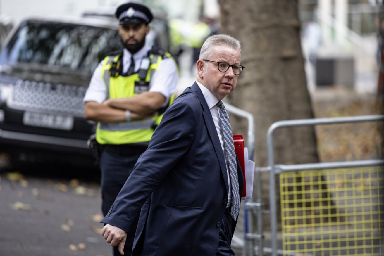 Michael Gove is one of three British cabinet ministers in isolation after meetings with Barnaby Joyce, who has COVID.