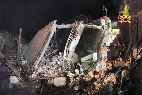 Search for survivors under building rubble