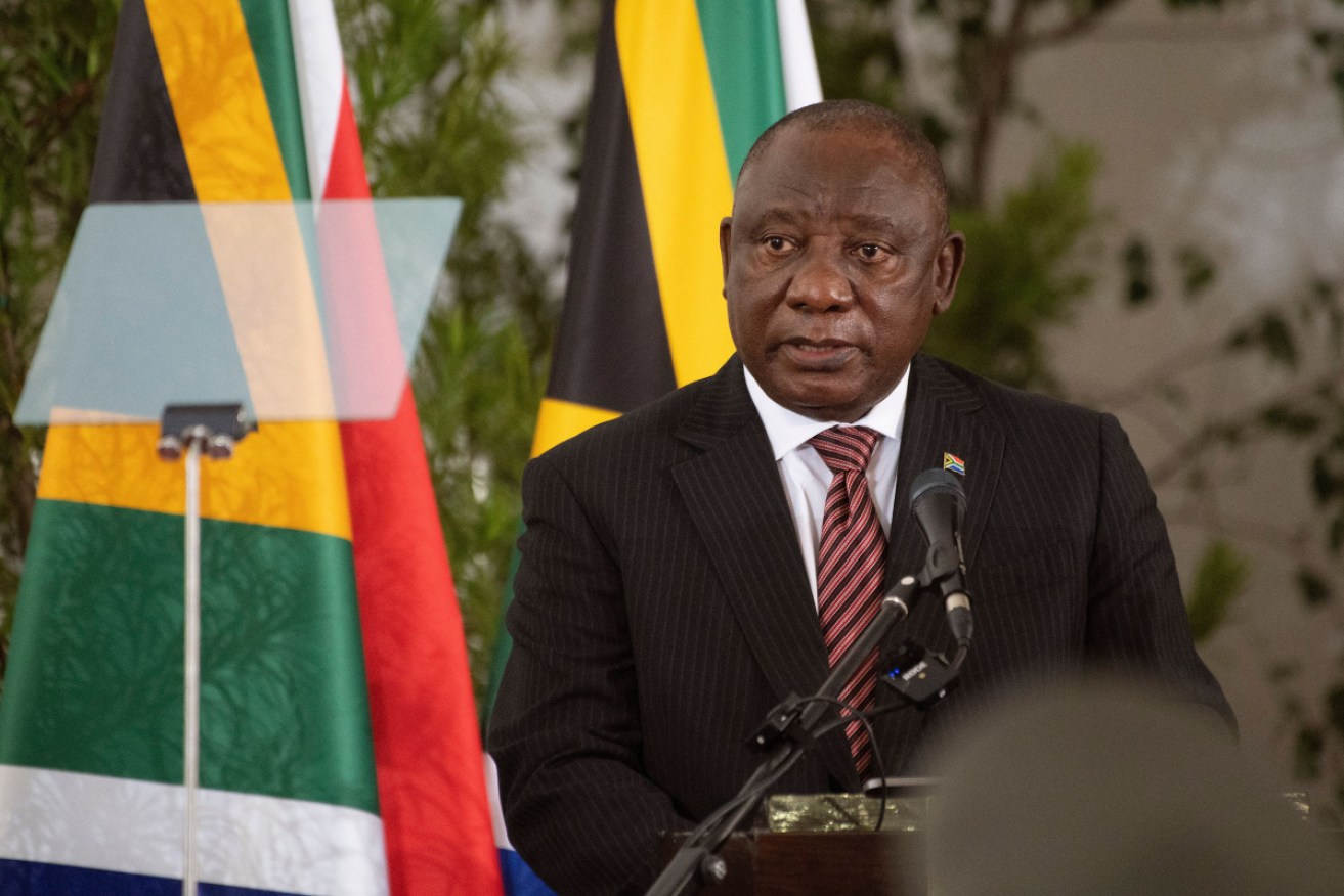 South African leader Cyril Ramaphosa contracted COVID-19 during a diplomatic tour of West Africa.