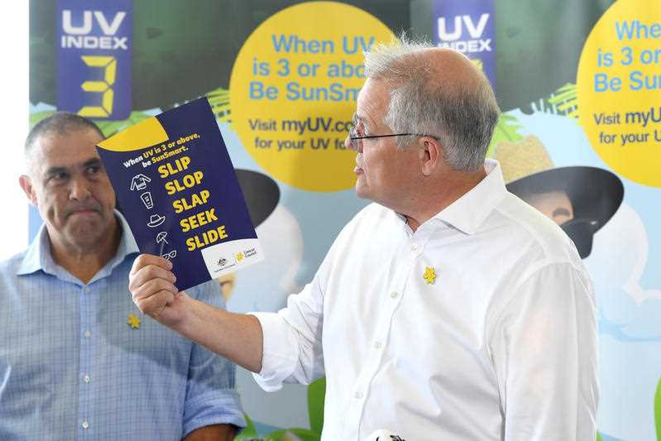 Scott Morrison has drawn scorn after apparently failing to realise many Australian workplaces and schools do mandate sunscreen.