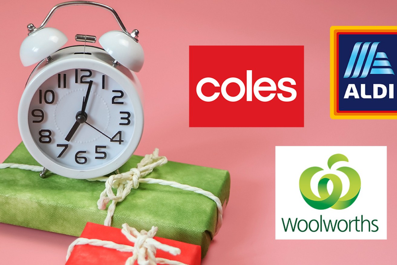 Keep your wallet at the ready – Australian supermarkets are staying open for the holiday season.