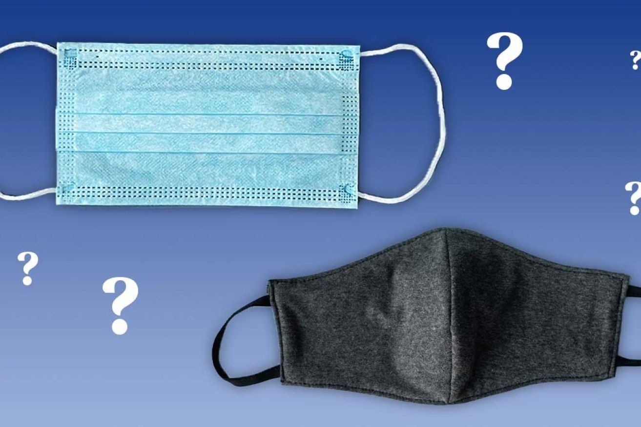 Non-woven surgical masks offer better bacteria filtration than woven cloth. 
