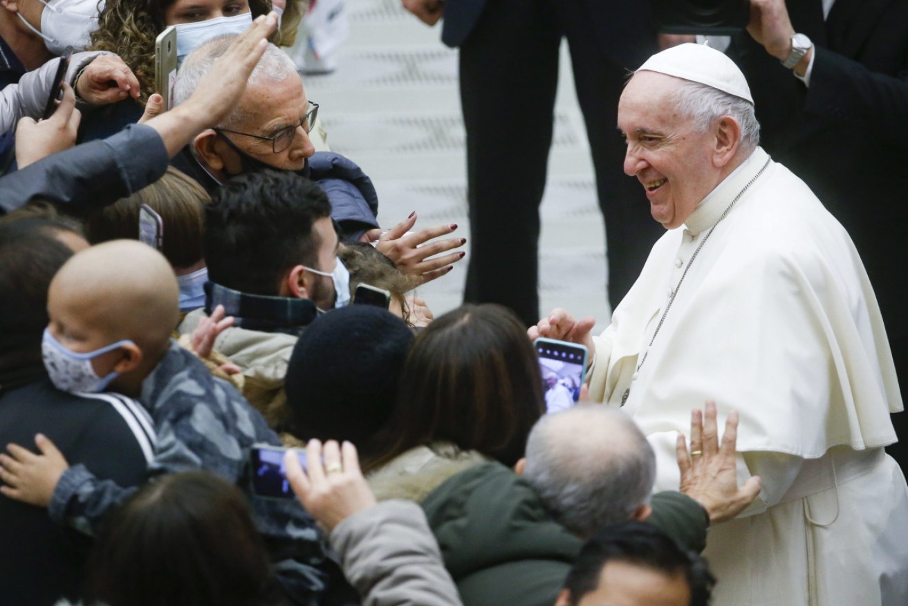 Pope Francis urged Vatican cardinals, bishops and bureaucrats to embrace humility this Christmas.