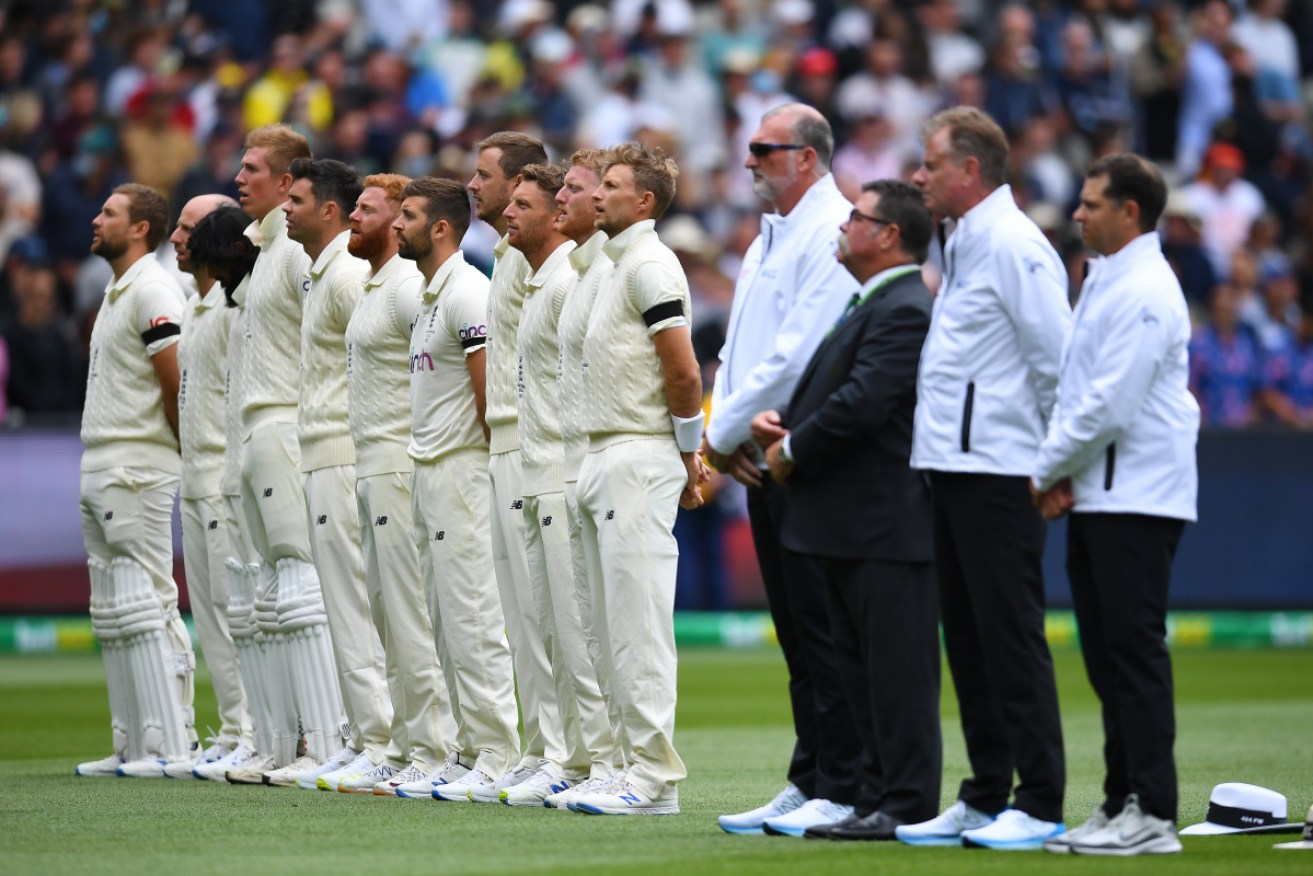 The day two start has been delayed after an England family group member tested positive to COVID-19.