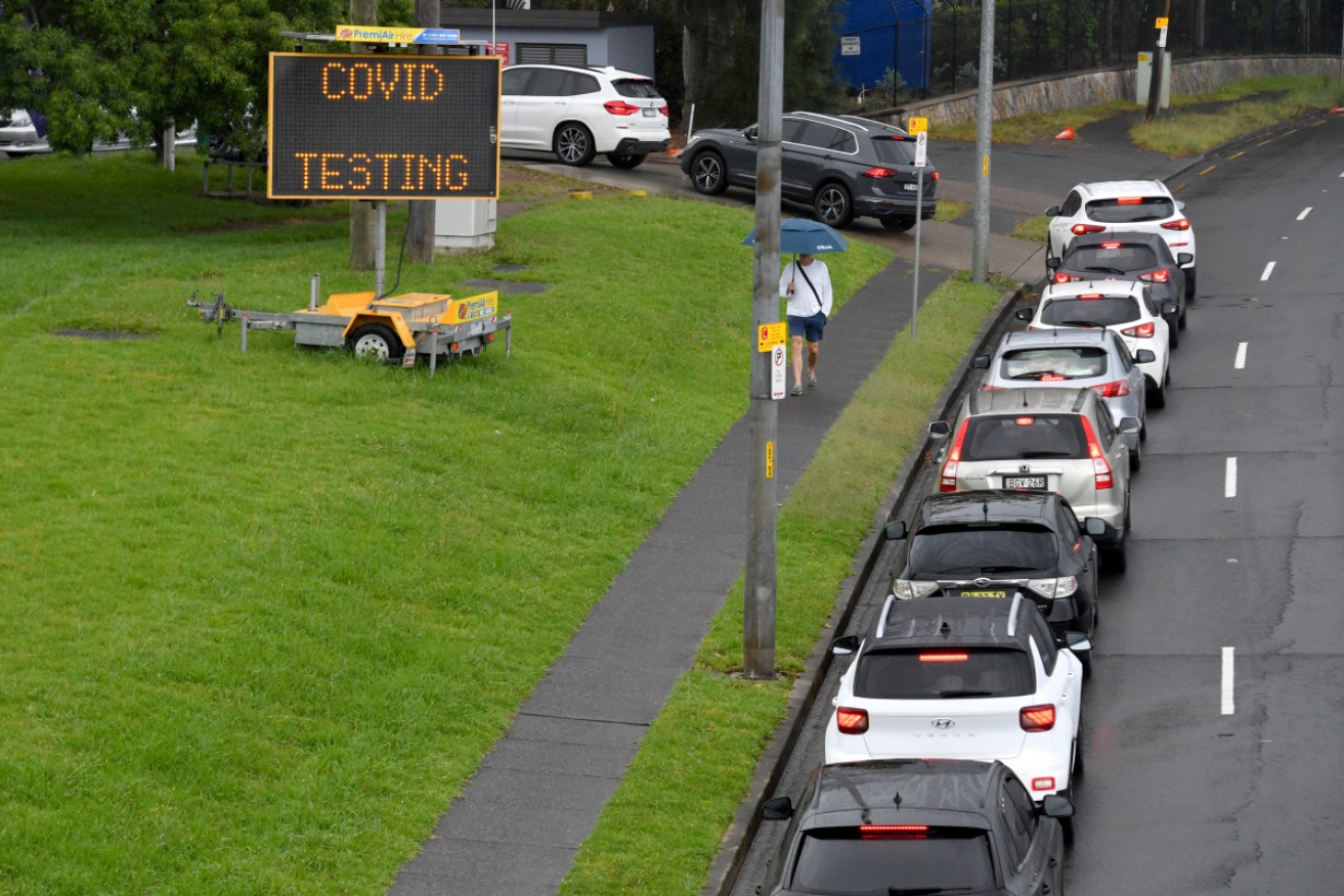 COVID-19 case numbers are skyrocketing amid high demand for testing, and results delays in NSW.
